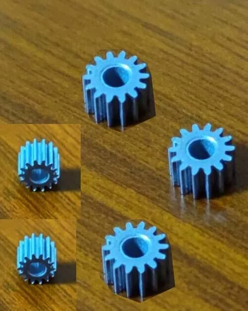 5PCS Spindle Metal Gear 14 Teeth 0.5 Die Hole 3.175mm for Change Reduction