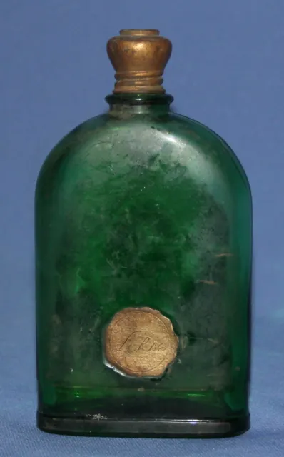 Vintage German Lohse perfume green glass bottle