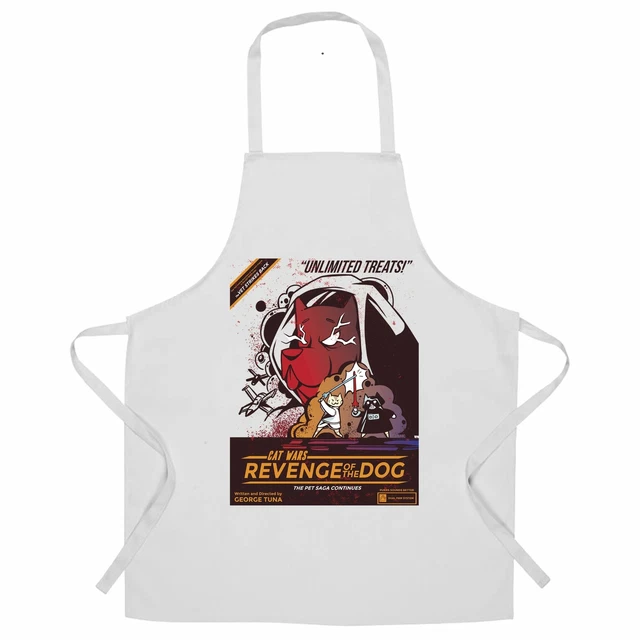 Grembiule dello chef Cat Wars 2 Revenge Of The Dog divertente parodia a stella