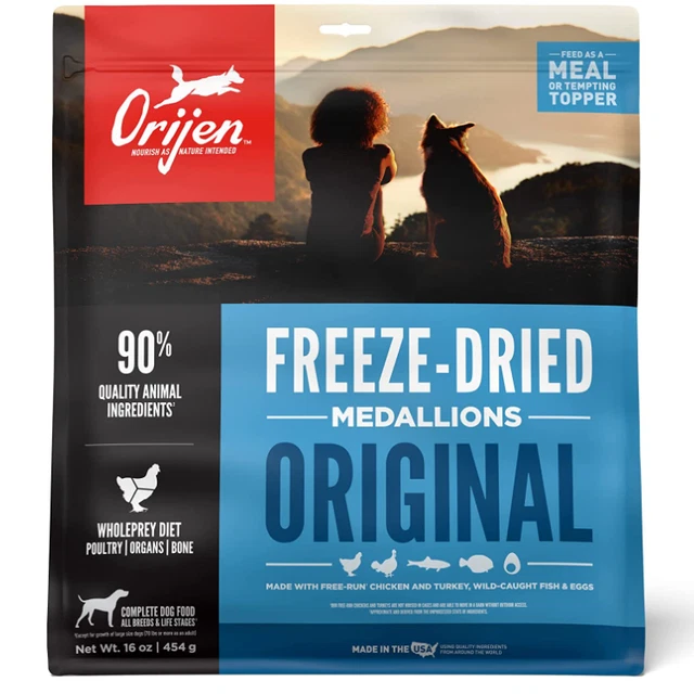 ORIJEN® Freeze Dried Dog Food & Topper, Grain Free, High Protein, Premium Raw Po