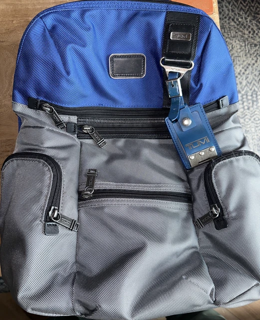 Tumi “Knox” Backpack - Blue/Gray – Alpha Bravo – 22681GAH