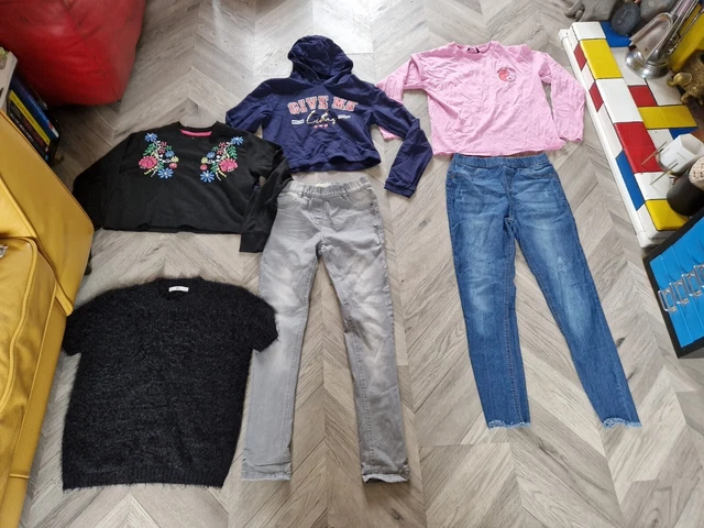 Girls Bundle Of Autumn/Winter Clothes Age 12-13 Years By M&S, Next & Primark