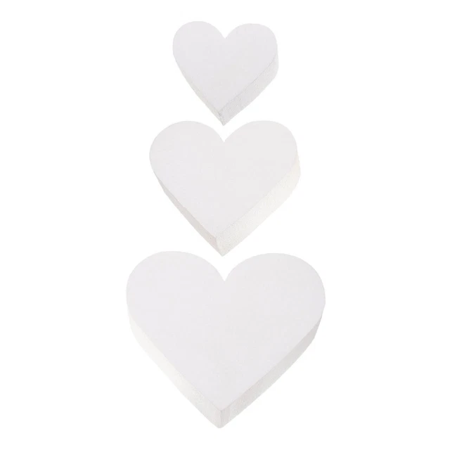3 Pcs Floral Foam Round Cake Form Bubble Cake Heart Decor Accessories