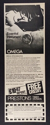 1974 Omega Speedmaster Mk II ST Chronograph vintage print Ad