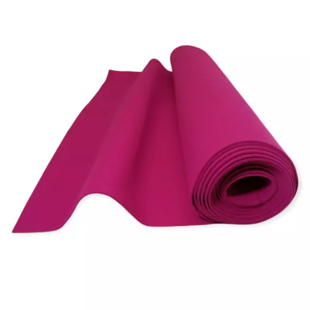 3mm Textilfilz Bastelfilz Meterware 500g/m2 100cm br. 0.1Lfm OEKO-TEX Dunkelpink