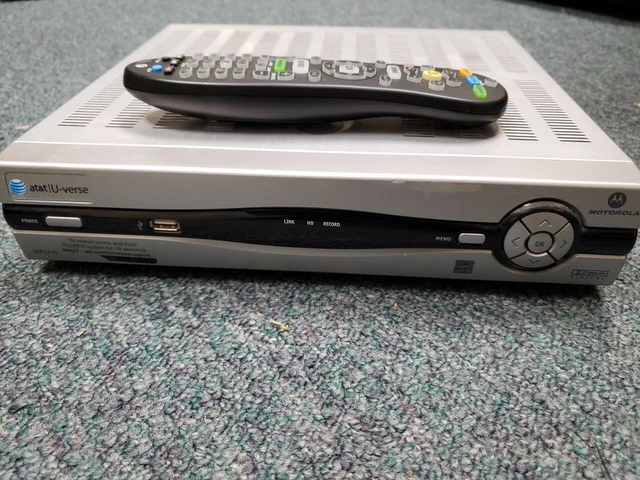 MOTOROLA AT&T U-VERSE VIP1225 TV Receiver & Charger with new remote $29 ...