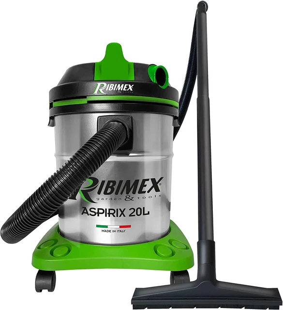 RIBIMEX - PRASP20IT - Bidone aspira solidi e liquidi 20 L, con filtro 20 L