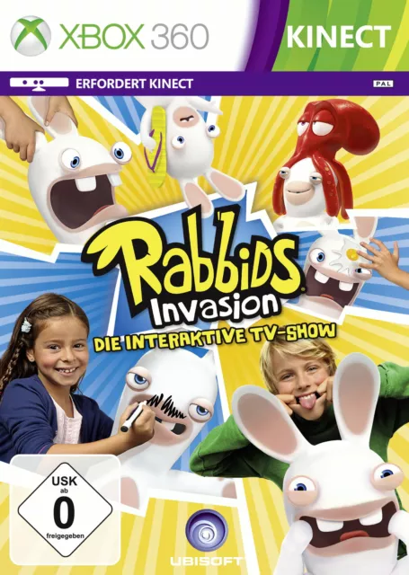 XBOX 360 Spiel RABBIDS INVASION DIE INTERAKTIVE TV SHOW #A