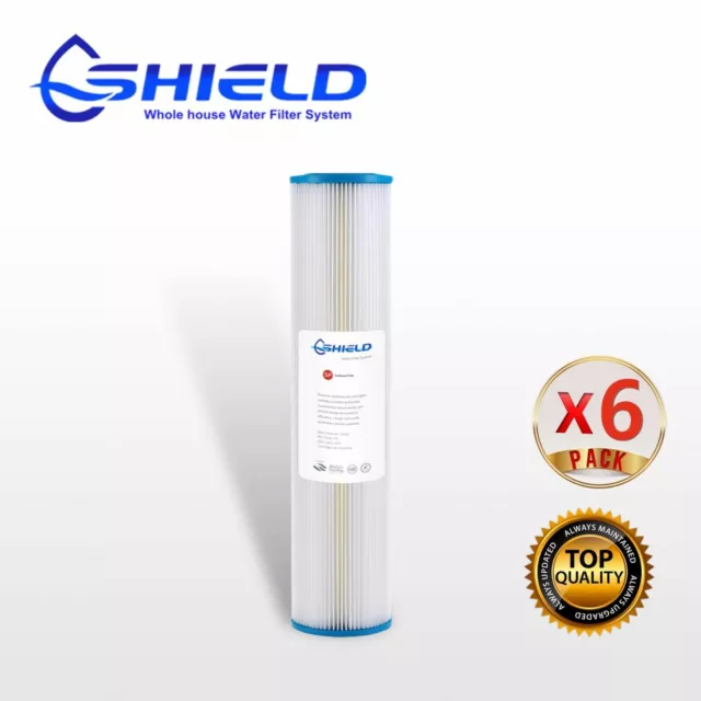 Washable Pleated Sediment Water Filter Replacement Cartridges  10" 20" 2.5" 4.5" 3