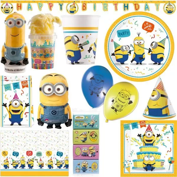 Minions Partydeko Cumpleaños Niños Fiesta Set Decoración Motto Película