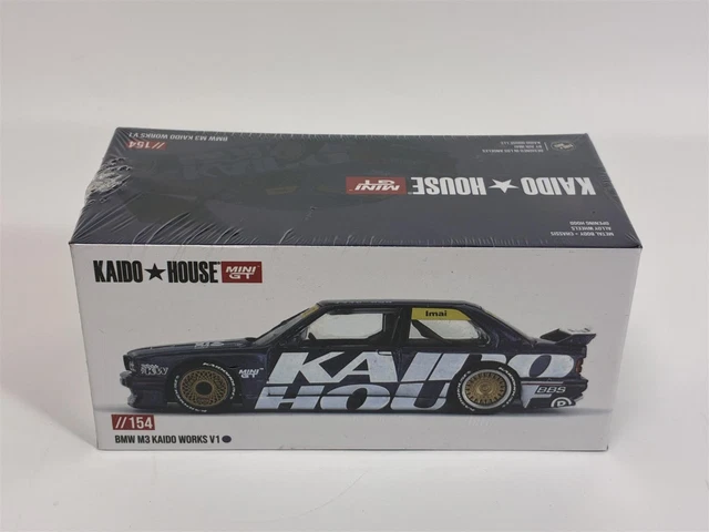 BMW M3 E30 Kaido Works V1 - Mini GT X Kaido House - 1/64 - Bleu Kaido #154 - Neuf