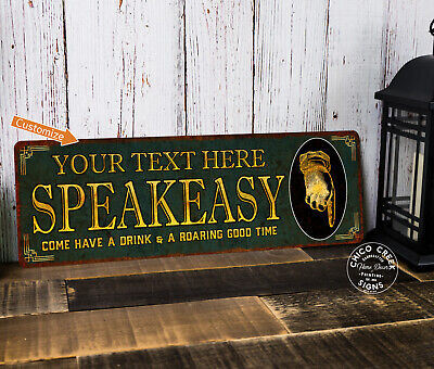 Personalized Speakeasy Home Bar Sign Rustic Distressed Pub Man Cave 106182002006