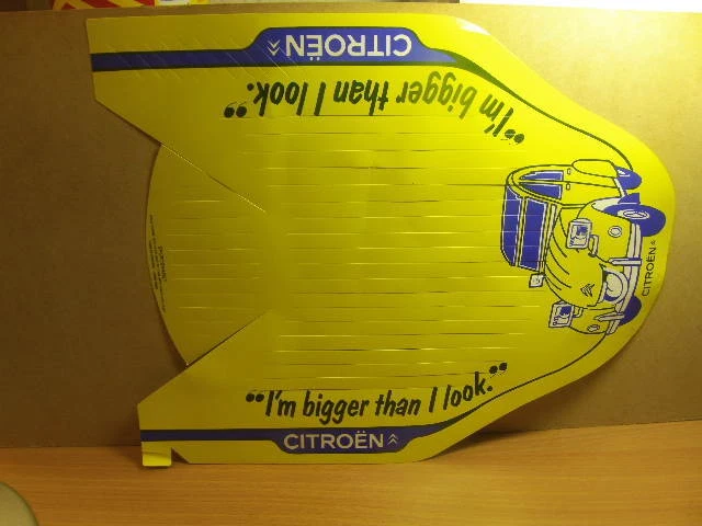 Citroen 2CV – advertising / promotional (unused) Paper Hat 1980s