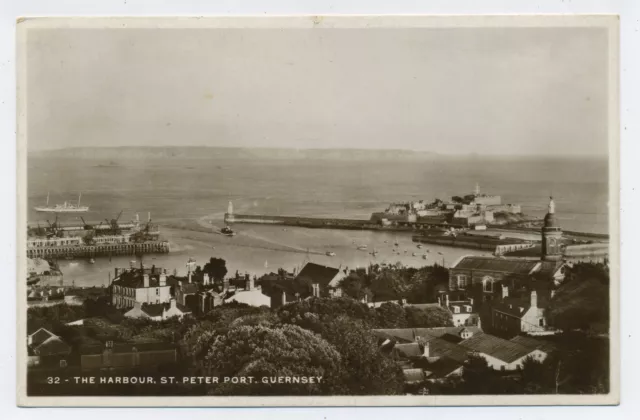 St Peter Port Guernsey Channel Islands Real Photo Vintage Postcard N9