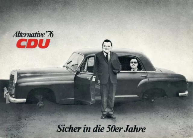 CPSM /  CARTE POSTALE / ALTERNATIVE 76 CDU / SICHER IN DIE 50er JAHRE / VOITURE