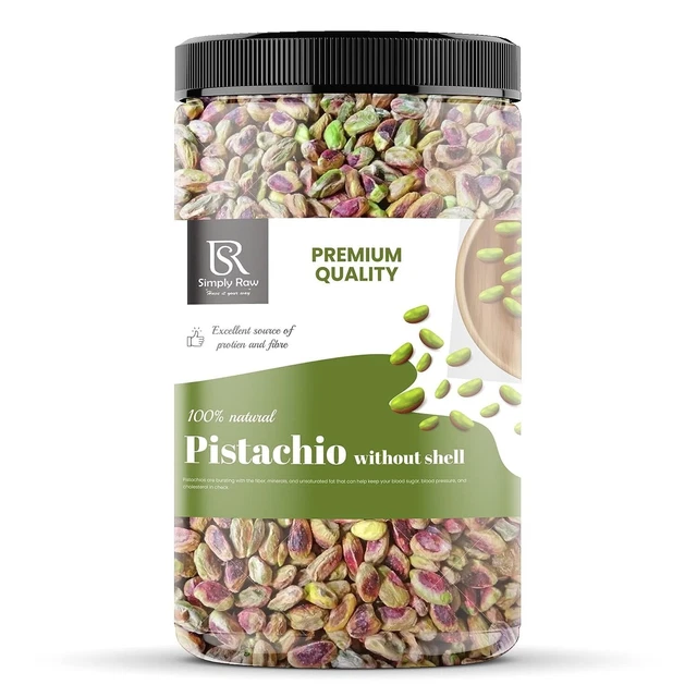 Pistacchi crudi biologici senza guscio pistacchi frutta secca non salata 100 grammi