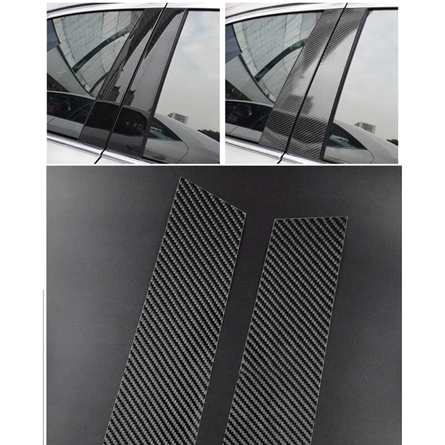 Pali pilastro finestra decalcomania fibra di carbonio look adatto per VW Jetta A6 tipo 1B 2011-2018