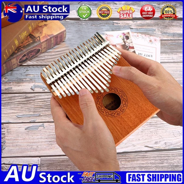 Wooden Kalimba 21 Key Finger Thumb Piano Mbira Acacia Musical Instrument Gift