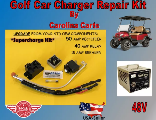 BATTERY CHARGER REPAIR Kit, Fits: Club Car 48 Volt (PowerDrive2 #22110) EUR  27,31 - PicClick FR