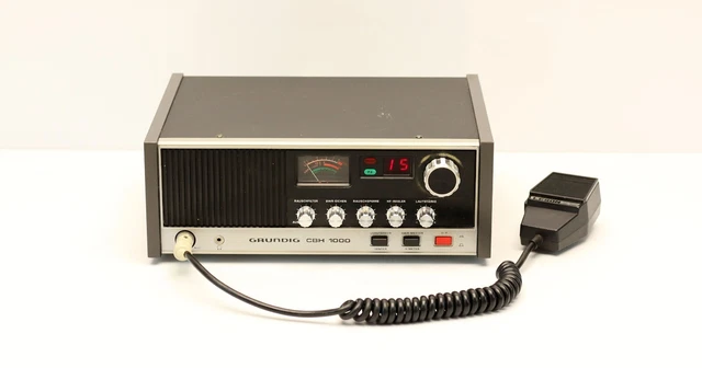 GRUNDIG CBH 1000 Heimstation CB-Funkgerät mit Leson Handmikrofon Imp ...