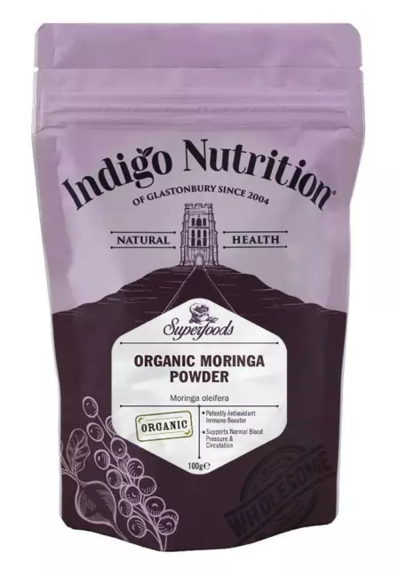 Organic Moringa Powder - 100g - 250g - 500g - 1kg - Indigo Herbs