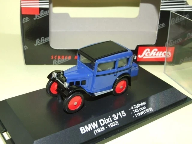 Schuco 1/43 - BMW 3/15 Dixi Rouge 1928 Miniature Collection Boîte