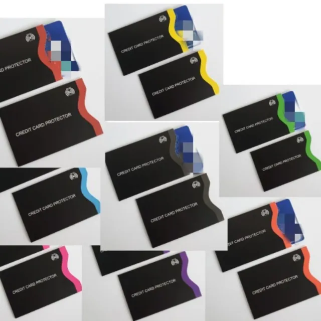 8 colori blocco RFID custodie identità furto set protezione uomo