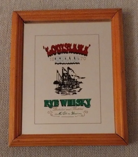 LOUISIANA Belle 1870 - Rye Whisky. 12×15 Mirror/Square