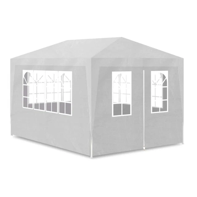 Profi Falt Pavillion 3x4 m Faltbare Gartenpavillon Partyzelt UV beständig Weiß