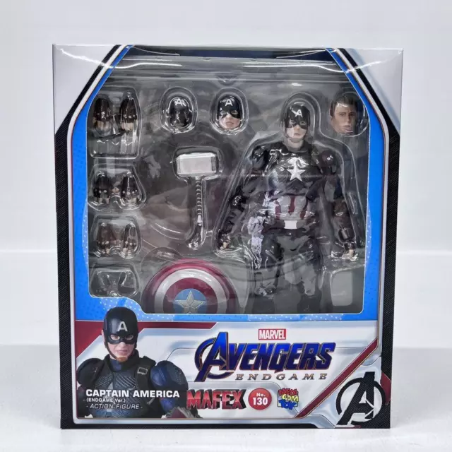 MAFEX No.130 Captain America Avengers Endgame Marvel Medicom Toy Action Figure