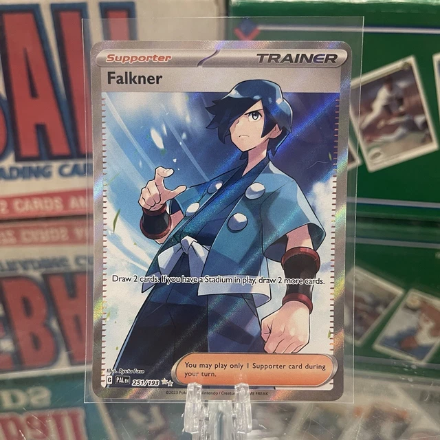 Pokemon Paldea Evolved Falkner 251/193 Trainer Full Art Rare Secret