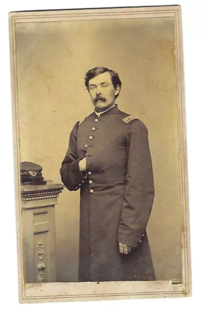 Civil War CDV Union Lt William S Marble 7th Connecticut, WIA Bermuda Hundred