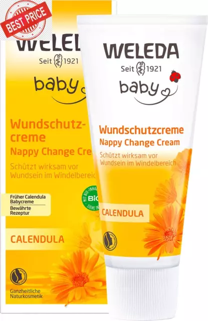 WELEDA Bio Baby Calendula Wundschutzcreme 75Ml - Naturkosmetik Babypflege Windel