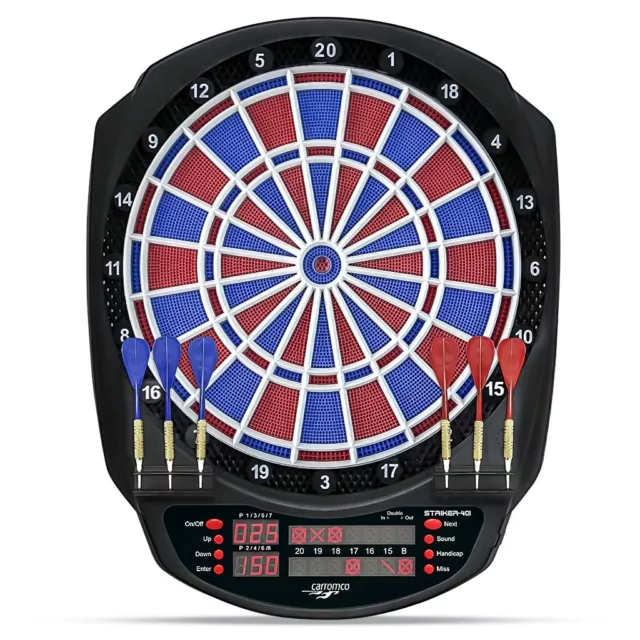 CARROMCO ELEKTRONIK DARTBOARD STRIKER-401 2-Loch Abstand 41,7 x 52 x 3,2 cm neu