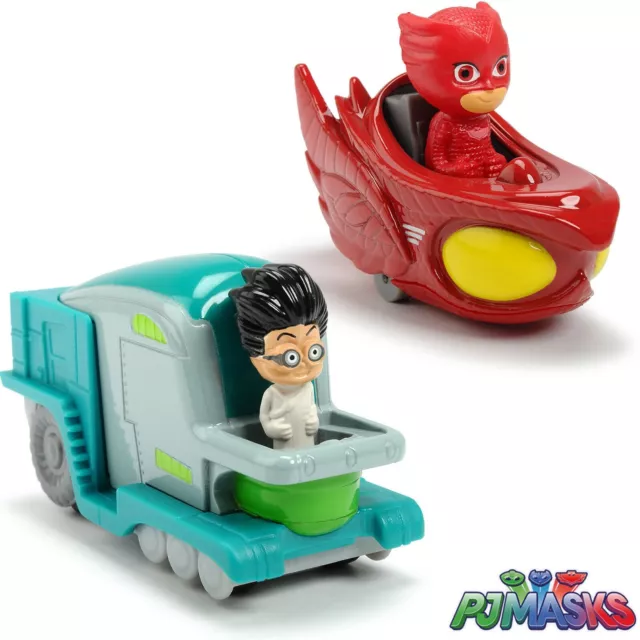 PJ Masks Fahrzeug Spielfigur Eulette Eulengleiter Romeo Labor Auto