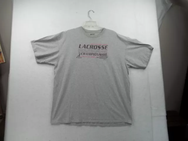 2011 NCAA Womens Lacross Championship Mens Gray Graphic T Shirt Sz 2XL