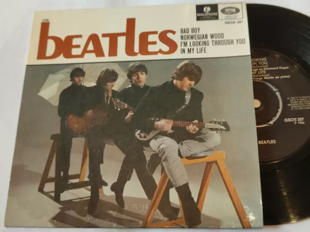 Very rare The Beatles EP Bad Boy Parlophone GEOS 257 Sweden Exc/VG++!