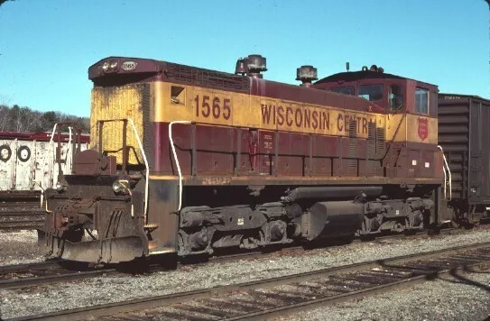 Wc 1565 Sw-1500 Gladstone Mi (Wisconsin Central) Original Slide 10-31-96 T7-4