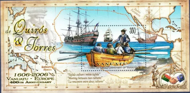 Vanuatu 2006 - 400th Anniversary of European Discovery of Vanuatu Mini Sheet MNH