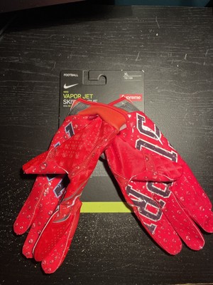 Supreme X Nike Vapor Jet Football Gloves Red ketoanthainguyen.vn
