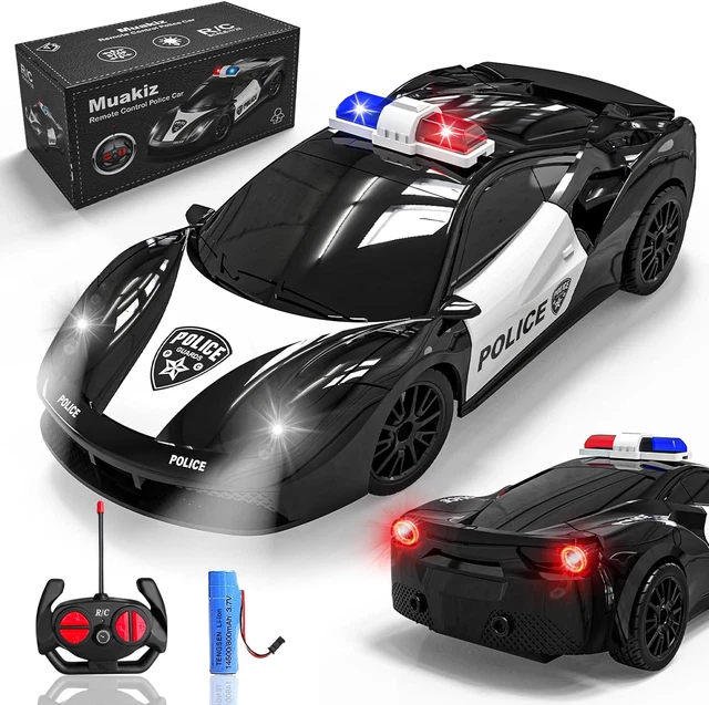 MACCHINA TELECOMANDATA PER Bambini Polizia Giocattolo Auto con Batteria EUR  36,98 - PicClick IT