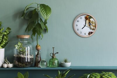 MAK Tulup Horloge murale en bois 20fi cm horloge en bois élégant Mak 