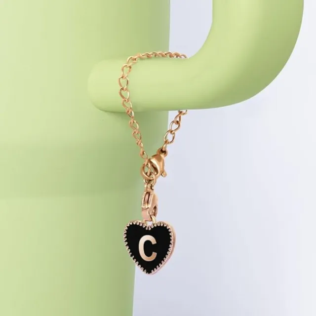 SIMPLE STANLEY CUP Pendant Heart Shaped Letter Charm Accessories Key Pendant  $3.20 - PicClick AU
