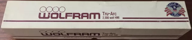 Wolfram Tru-Arc 2500 Watt HMI Double-ended Globe - Pre-Owned, appears un-struck