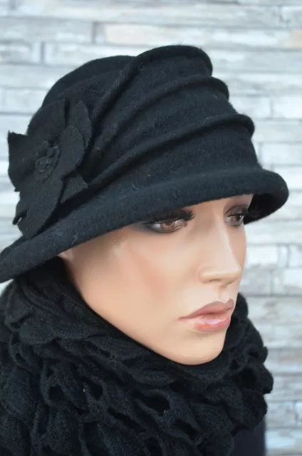 LOUIS VUITTON Damen Hut/Mütze aus Wolle in Schwarz