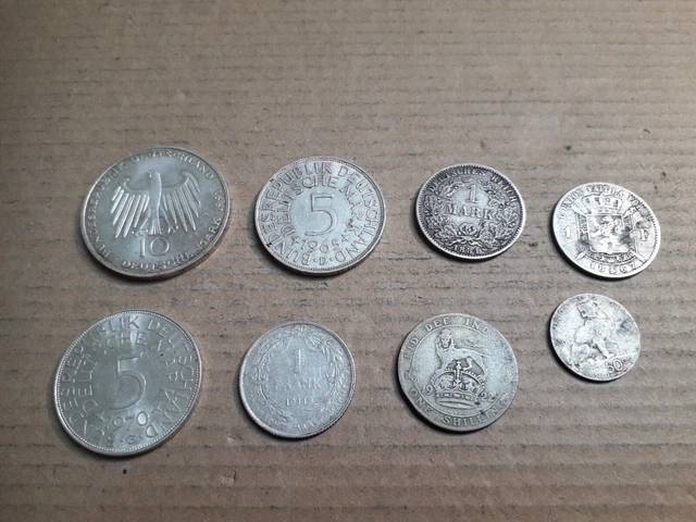Lot de monnaies en argent