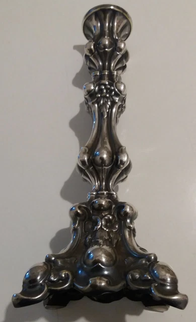 Fraget Warschau Neo-Barock Kerzenständer Aus Alpaka  Versilbert Um 1896-1915