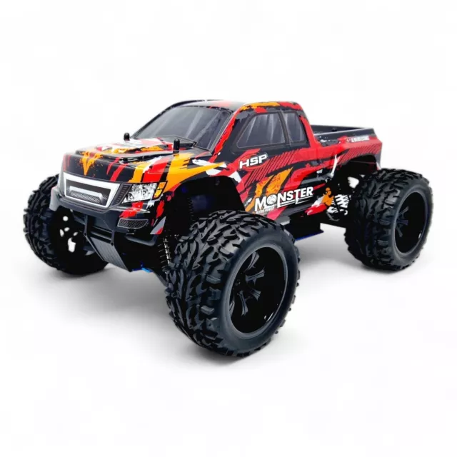 HSP RC Monster Truck Remote Controlled Car 1:10 Scale Ready to Run with Battery