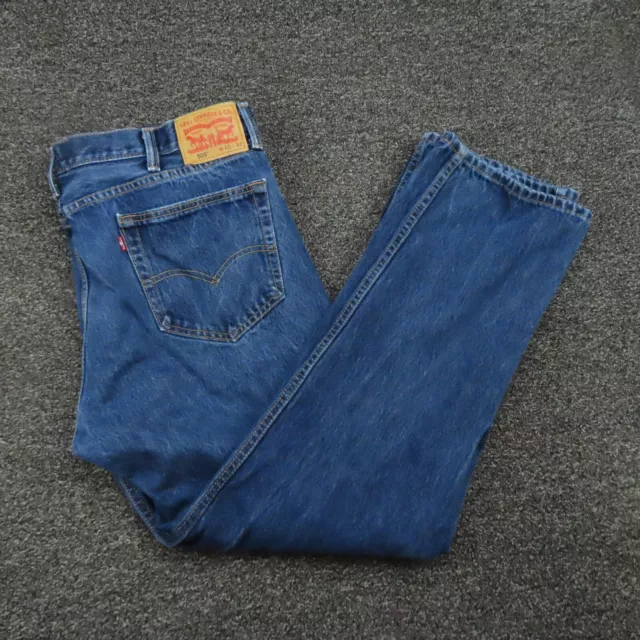 Levis 505 Jeans Adult 40x32 Blue Denim Regular Fit Straight Cut Medium Wash Mens