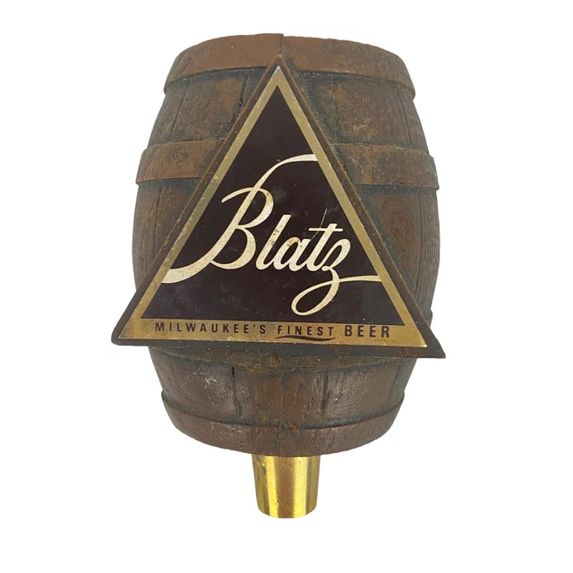 VTG Blatz Beer Keg Barrel Tap Handle Milwaukee's Finest Beer Collectors Beer Tap